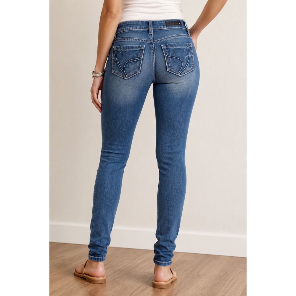 Sweet Cheeks Women's Bootcut Stretch Jeans Medium Wash Size 9/10